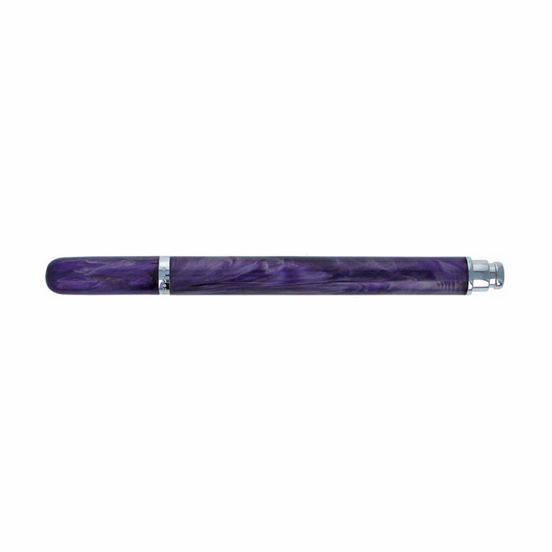 Recife Marble Scribe Rollerball Pen with Leather Pouch, Violet