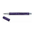 Recife Marble Scribe Rollerball Pen with Leather Pouch, Violet