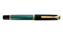 Pelikan Souveran M800 Fountain Pen, Green/Black, Gold Trim, 18k Broad Nib