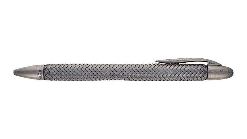Porsche Tec-Flex Woven Stainless Steel Ballpoint Pen, Used