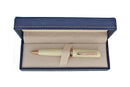 Conklin Glider Ballpoint Pen, Ivory Herringbone, Used