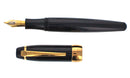 Rosetta Coronado Fountain Pen, Black Resin, Gold Trim, Broad Nib, Used