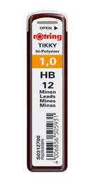 Rotring Pencil Lead 1.0 mm HB Tube/12