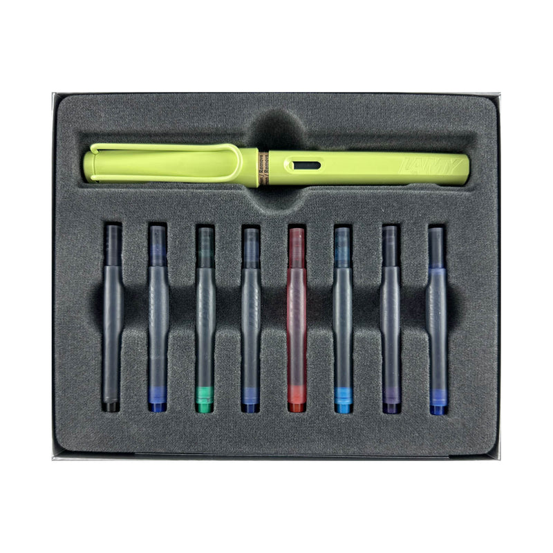 Lamy Safari Fountain Pen Gift Set, Spring Green