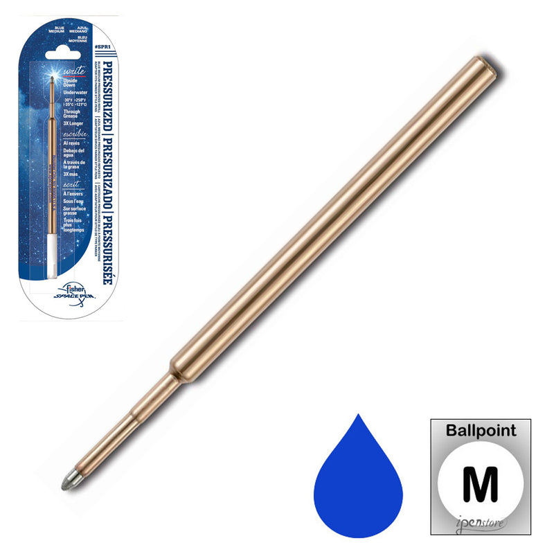 Fisher Space Pen Refill, SPR1, Blue Medium