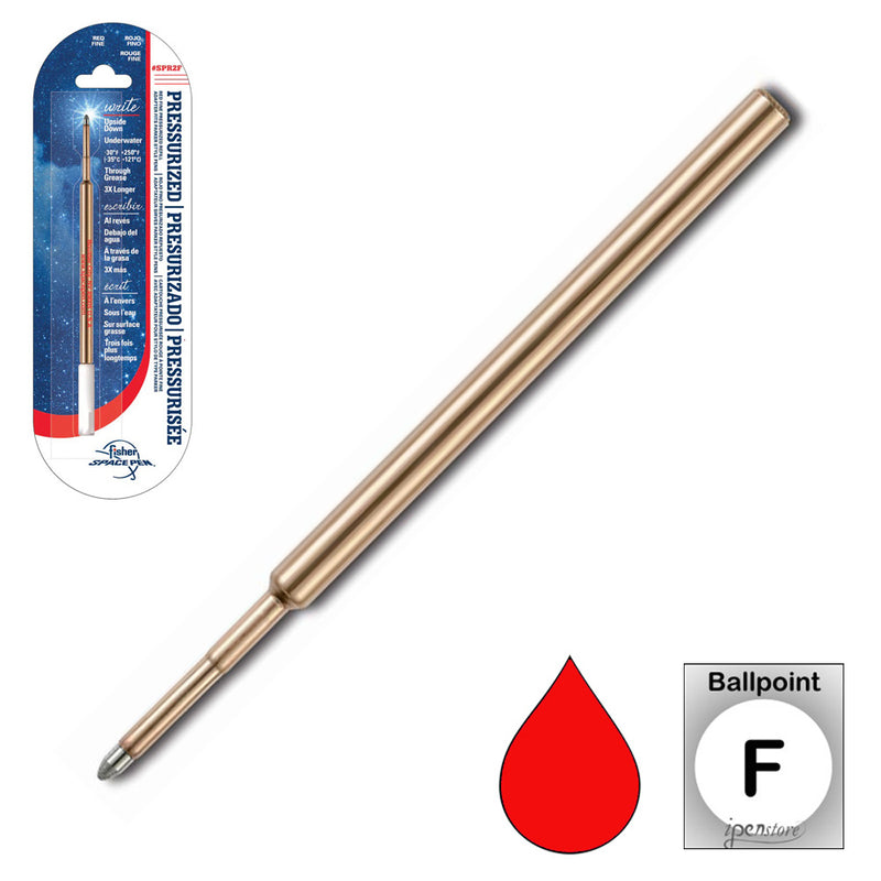 Fisher Space Pen Refill, SPR2F, Red Fine