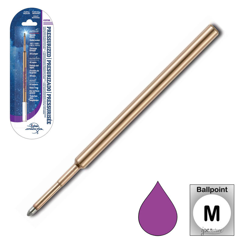 Fisher Space Pen Refill, SPR6, Purple Medium