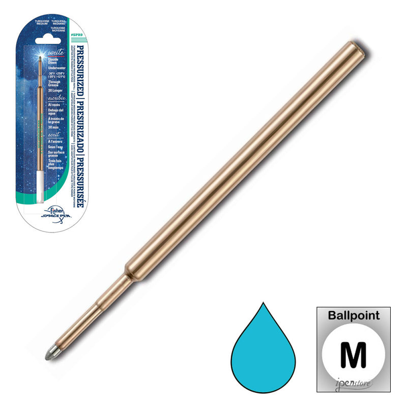 Fisher Space Pen Refill, SPR9, Turquoise Medium