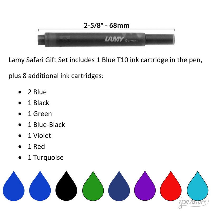 Lamy Safari Fountain Pen Gift Set, Spring Green