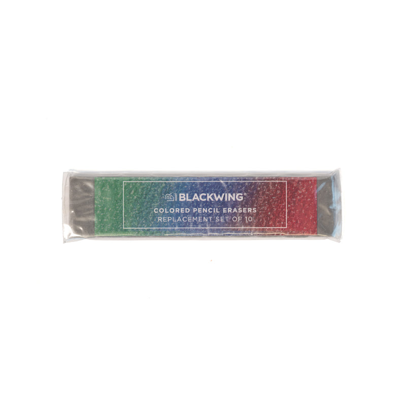 Pack of 10 Blackwing Sand Replacement Erasers for Colored Pencils