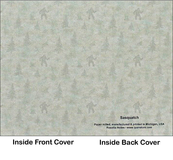 Rosetta Notes Pocket Notebook, 3.5"x5.5", Sasquatch