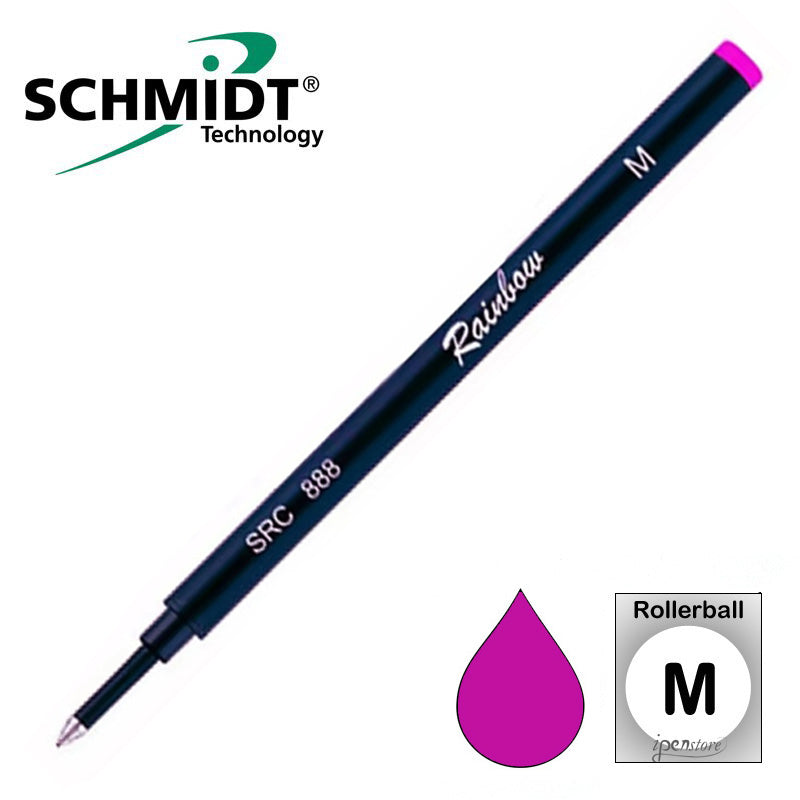 Schmidt 888 Rainbow Series Rollerball Refill, Magenta, Medium 0.7 mm