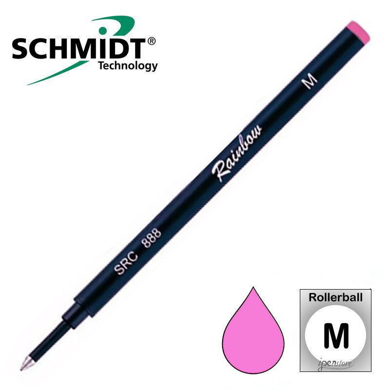 Schmidt 888 Rainbow Series Rollerball Refill, Pink, Medium 0.7 mm