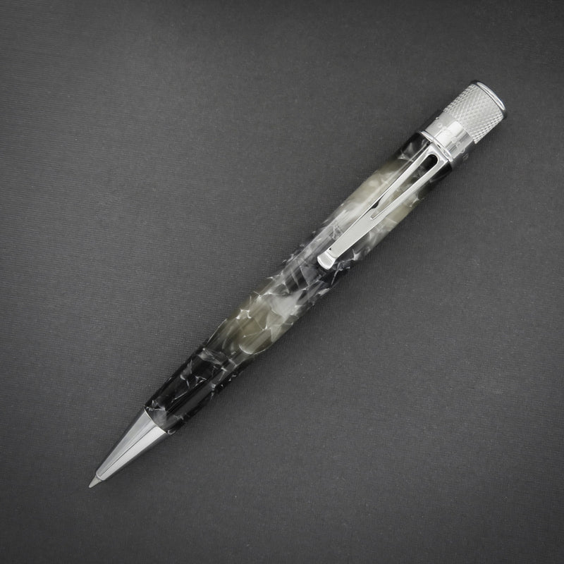 Retro 51 Tornado Acrylic Rollerball Pen, Silver Lining