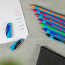 Pack/6 Schneider Slider Memo XB Ballpoint Pens, 6 Colors