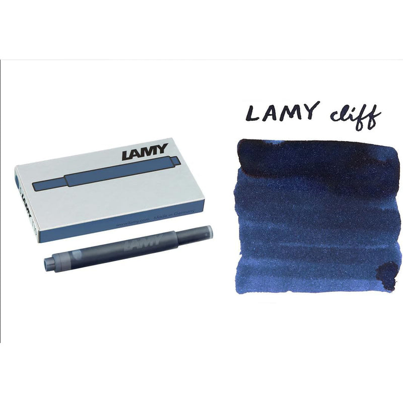 Lamy T10 Fountain Pen Ink Cartridges 5-pk, Cliff