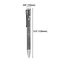 Rosetta Titanium Alloy Bolt Action Ballpoint Pen, Satin Chrome