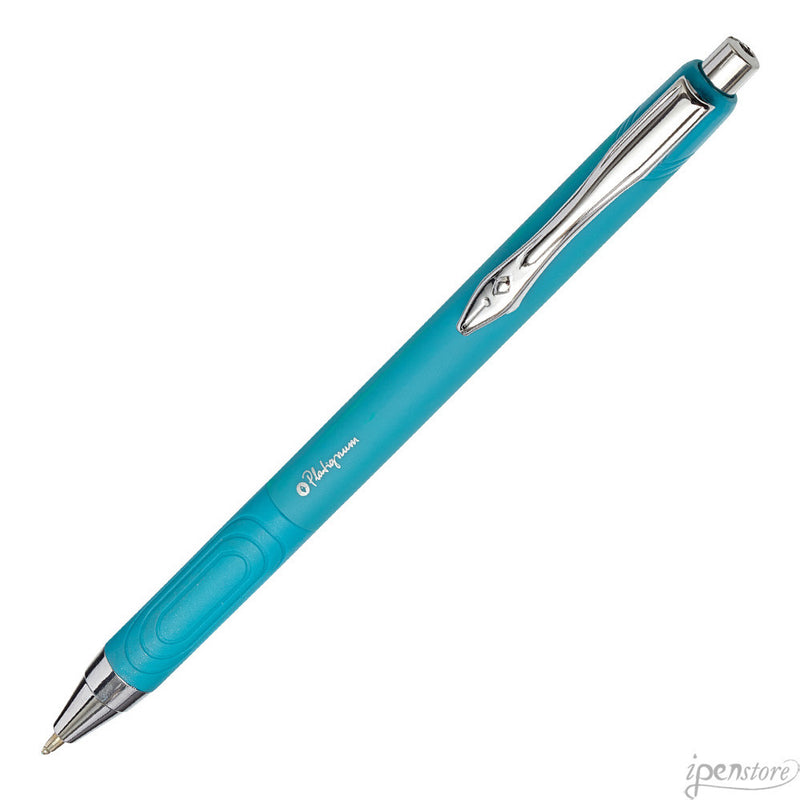 Pk/3 Platignum Tixx Soft Grip Ballpoint Pens, Purple-Pink-Turquoise