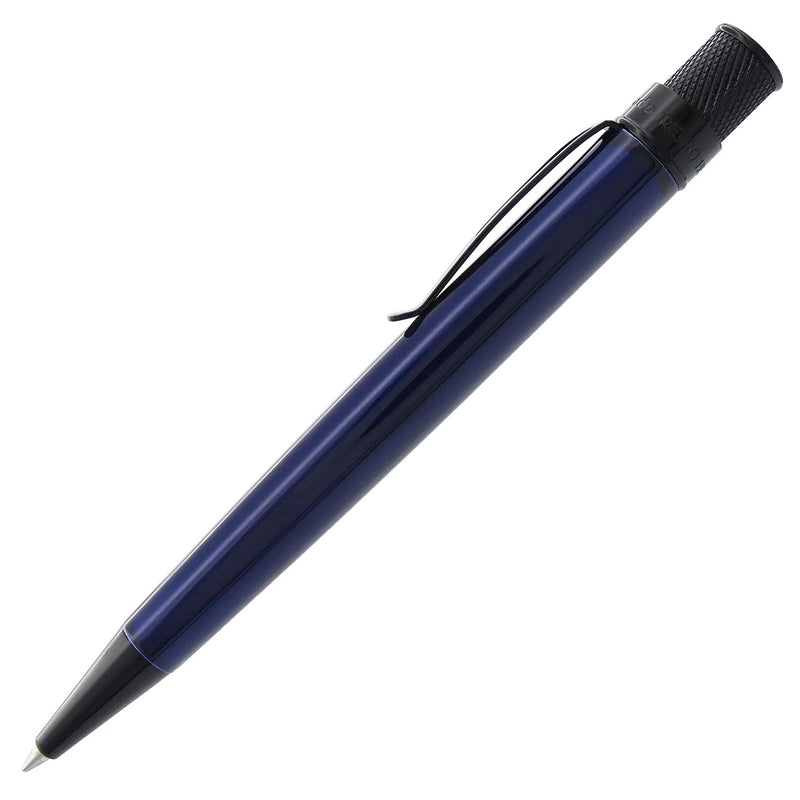 Retro 51 Tornado Stealth Lacquer Rollerball Pen, Blue-Black