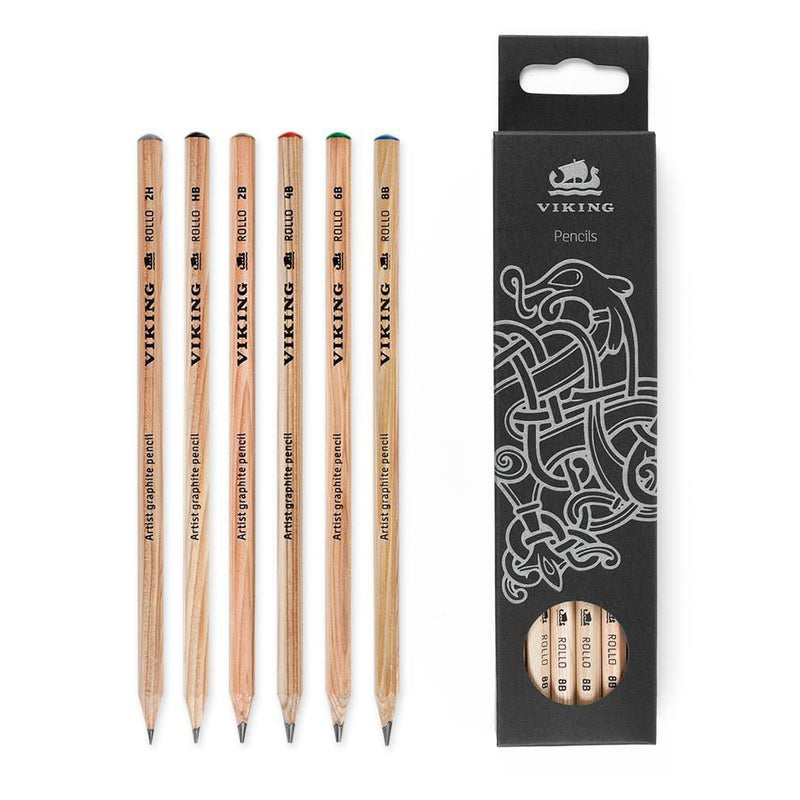 Viking Rollo Artist Graphite Drawing Pencil Set of 12 Pencils