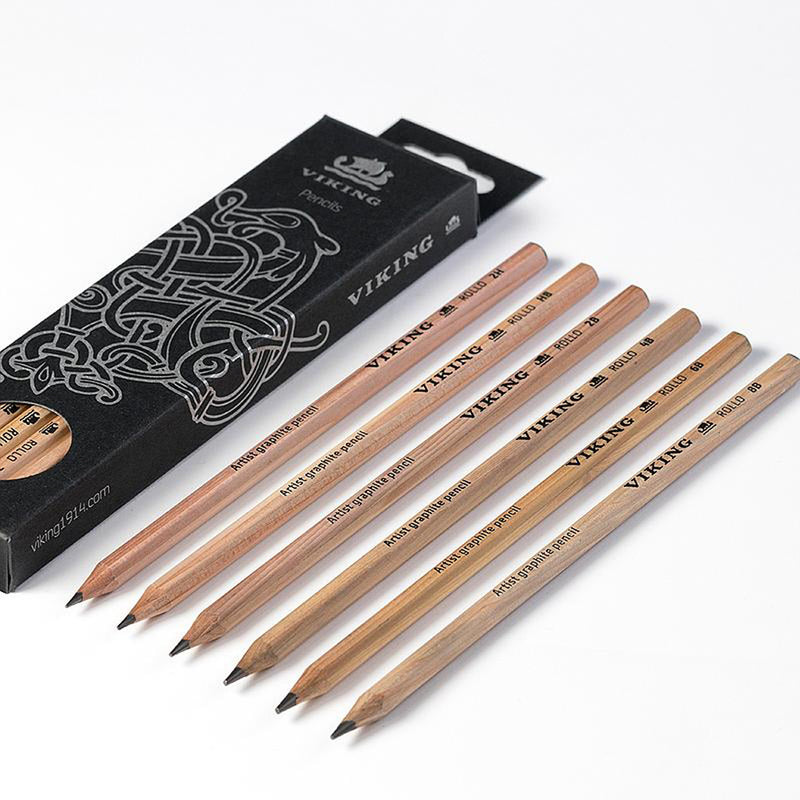 Viking Rollo Artist Graphite Drawing Pencil Set of 12 Pencils
