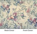 Rosetta Notes Pocket Notebook, 3.5"x5.5", Vintage Floral Wallpaper Blue