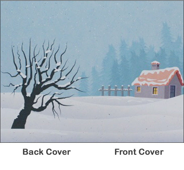 Rosetta Notes Pocket Notebook, 3.5"x5.5", Winter Cottage