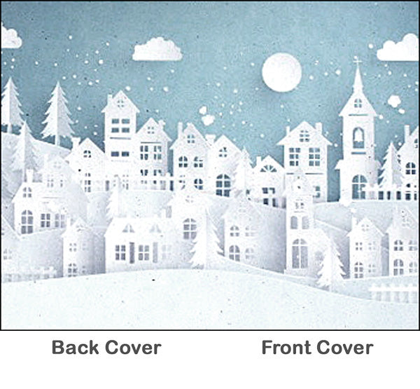 Rosetta Notes Pocket Notebook, 3.5"x5.5", Winter Country Village