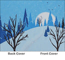 Rosetta Notes Pocket Notebook, 3.5"x5.5", Winter Snow Scene