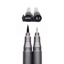 With Grayscale 2mm Pencil, Lead & Pen Set, W/Canvas Case