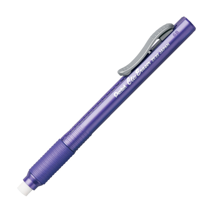 PENTEL Retractable Clic Eraser Grip, Violet