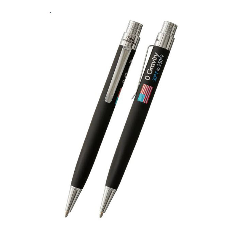 Fisher Zero Gravity Space Pen, Black, Chrome Trim