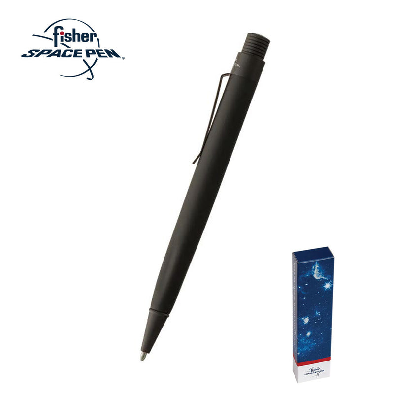 Fisher Matte Black Zero Gravity Space Pen, Rubber Coated Barrel