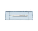 Caran d'Ache 849 Ballpoint Pen, Alpine Frost White - iPenStore