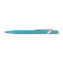 Caran d'Ache 849 Colormat-X Swiss Made Metal Ballpoint Pen, Turquoise w/Slimpack - iPenStore