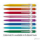Caran d'Ache 849 Colormat-X Swiss Made Metal Ballpoint Pen, Violet w/Slimpack - iPenStore