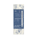 Caran d'Ache 849™ Pen & Pencil Set, Toile de Jouy, White & Blue - iPenStore