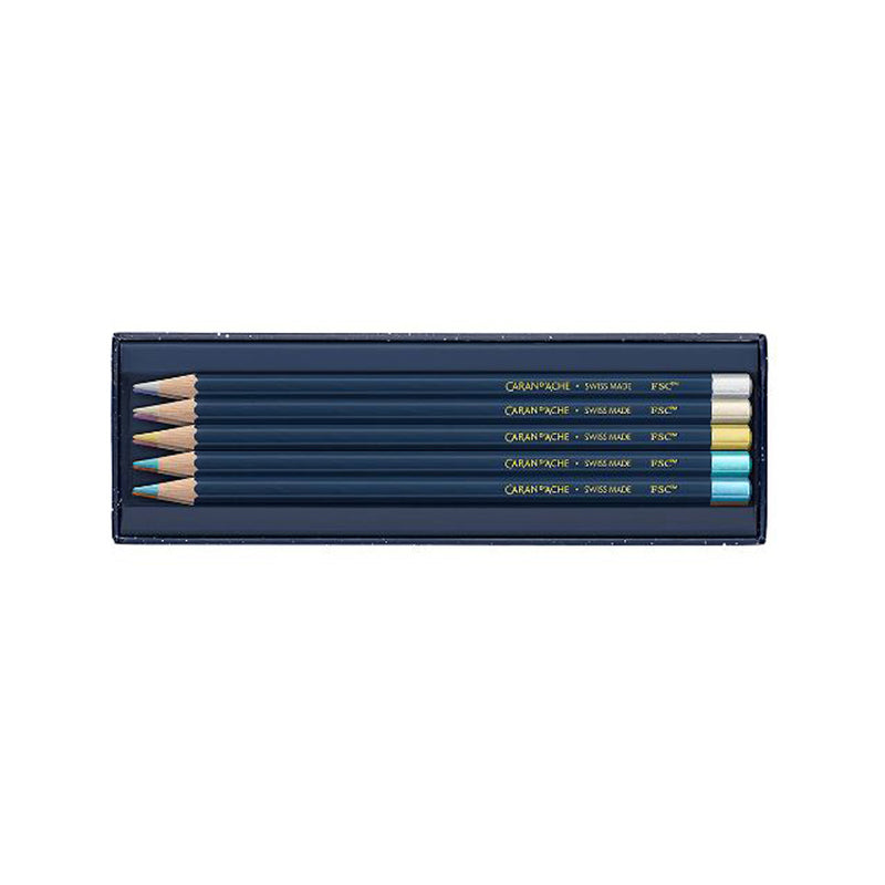 Caran d'Ache Cosmic Color Pencil Set of 10 Metallic Color Pencils