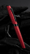 Diplomat Cobra Guilloche Rollerball Pen, Burgundy - iPenStore