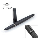 Diplomat Viper Guilloche Fountain Pen, Black, Fine/Medium Nib - iPenStore