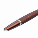 Diplomat Viper Guilloche Fountain Pen, Brown, Fine/Medium Nib - iPenStore