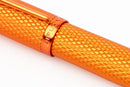 Diplomat Viper Guilloche Fountain Pen, Orange, Fine/Medium Nib - iPenStore