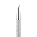 Diplomat Viper Guilloche Fountain Pen, Silver, Fine/Medium Nib - iPenStore