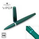 Diplomat Viper Guilloche Rollerball Pen, Green - iPenStore