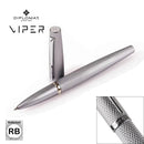 Diplomat Viper Guilloche Rollerball Pen, Silver - iPenStore