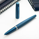Diplomat Viper Guilloche Fountain Pen, Blue, Fine/Medium Nib