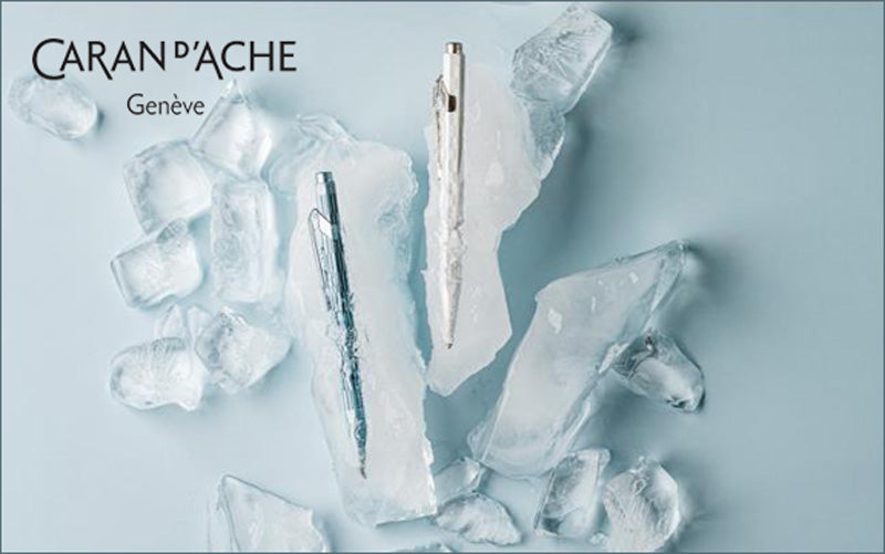 Caran d'Ache 849 Ballpoint Pen, Alpine Frost White