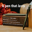 Everyman Grafton Ballpoint Pen, Super Matte, OD Green - iPenStore
