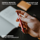 Everyman Grafton Mini Click Ballpoint Pen, Crimson Red - iPenStore
