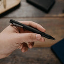 Everyman Grafton Mini Twist Ballpoint Pen, Super Matte, Black - iPenStore